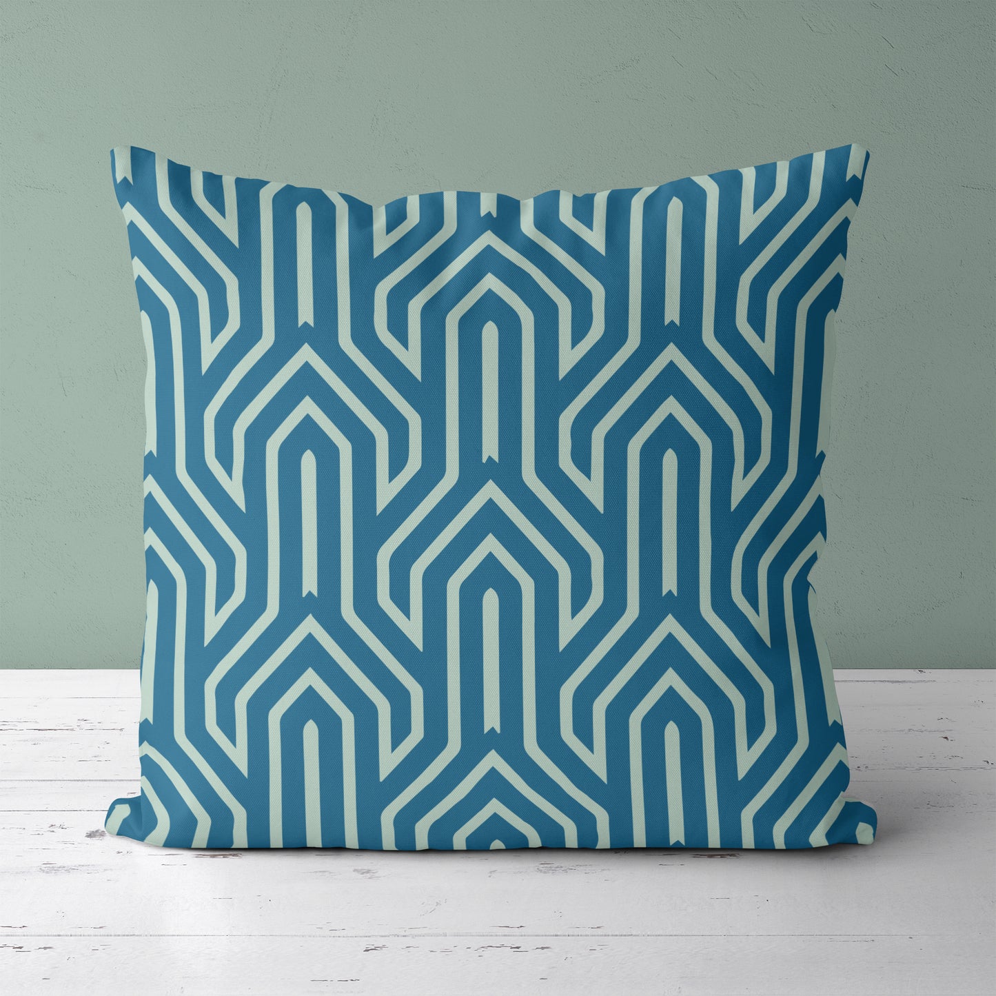 Pillow with Geometric Pattern