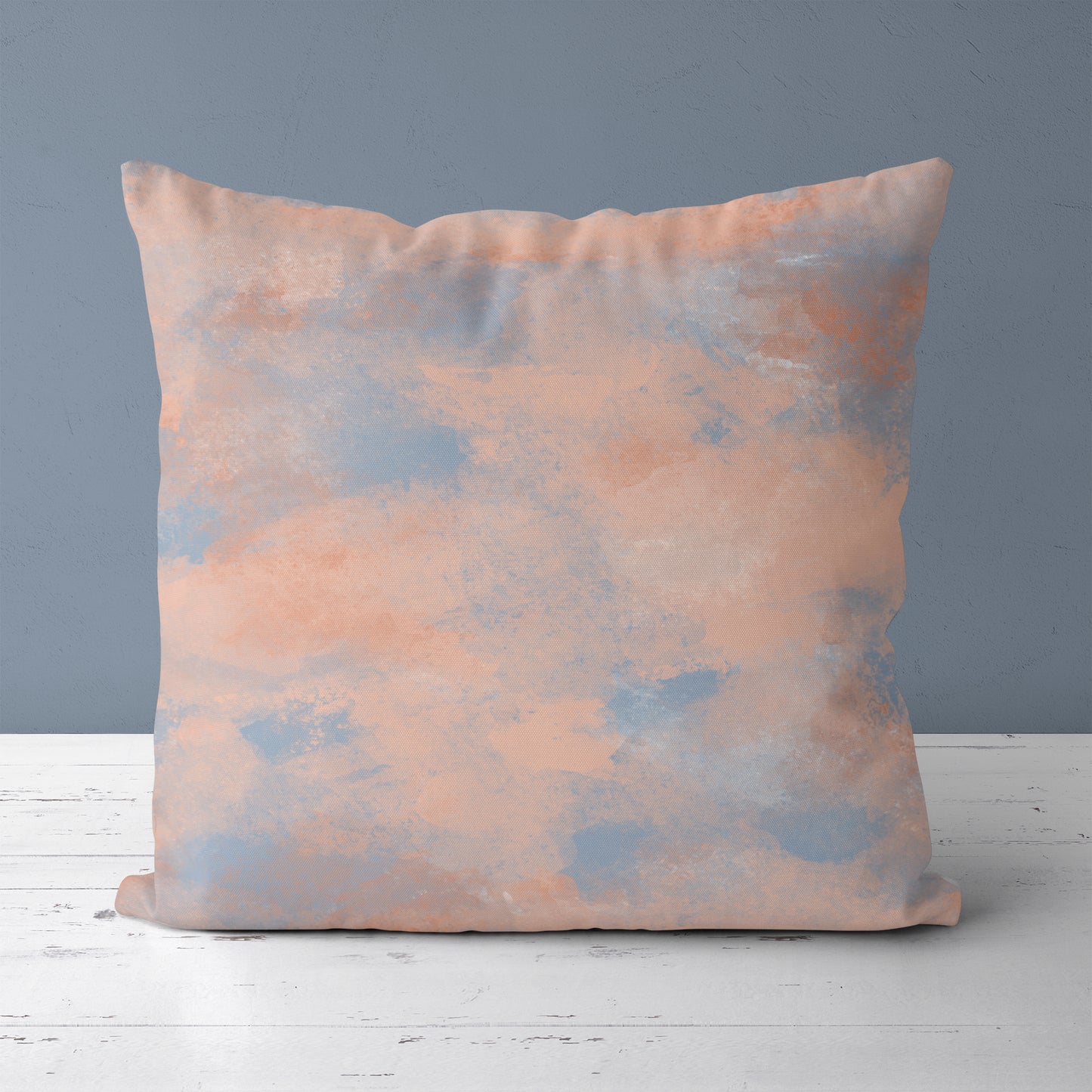 Throw Pillow with Bright Pastel Paintbrush