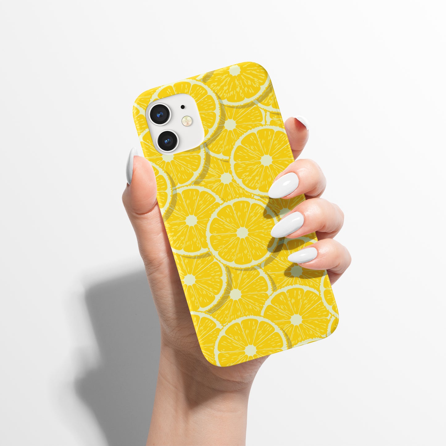 Yellow Lemon Fruit Pattern iPhone Case
