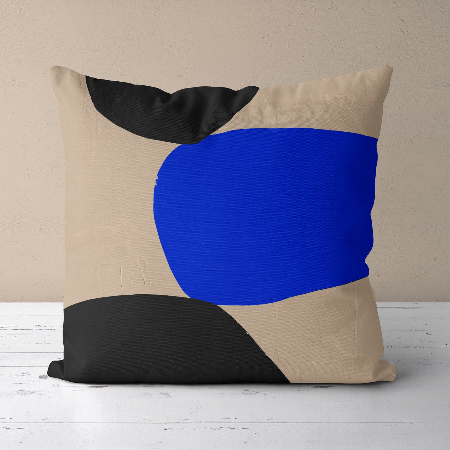 Blue Danish Design Art Pillow