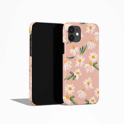 Pink Pattern with Flowers iPhone Case