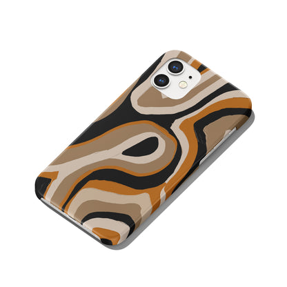 Painted Neutral Pattern iPhone Case