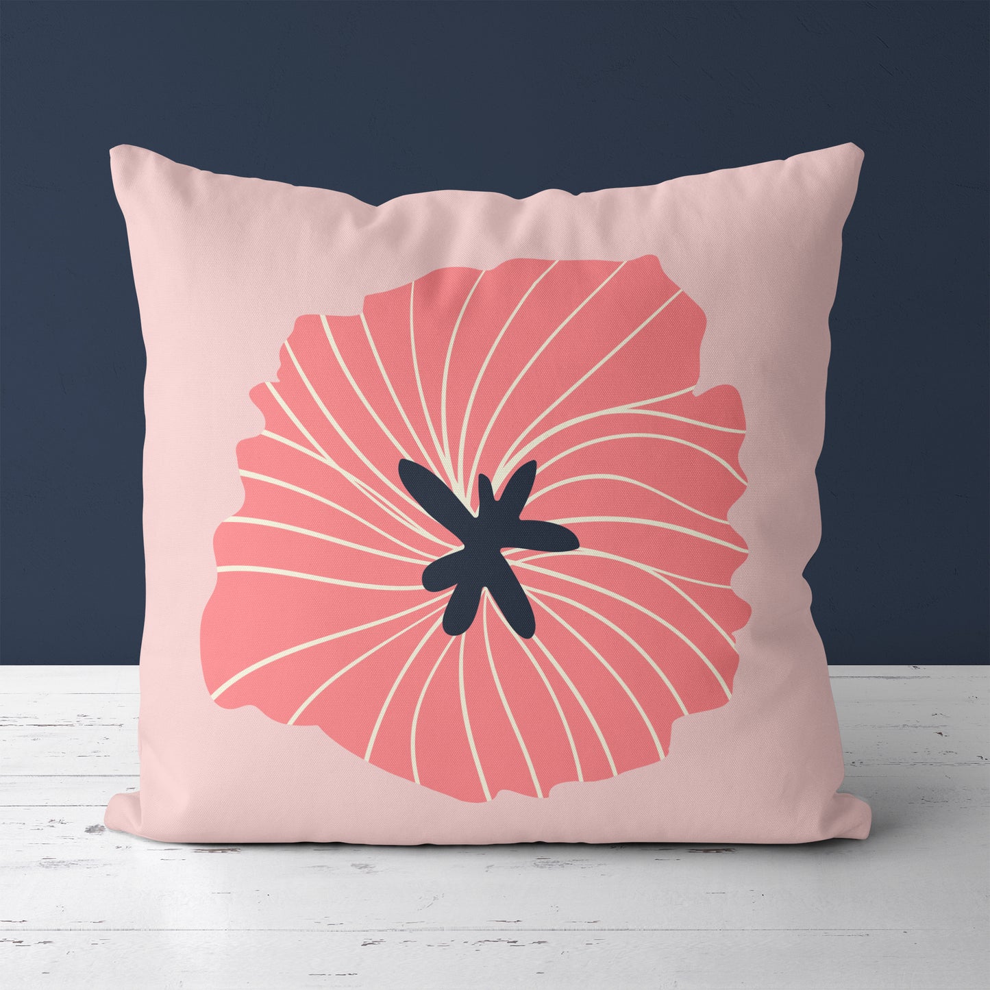 Pillow with Pink Flower