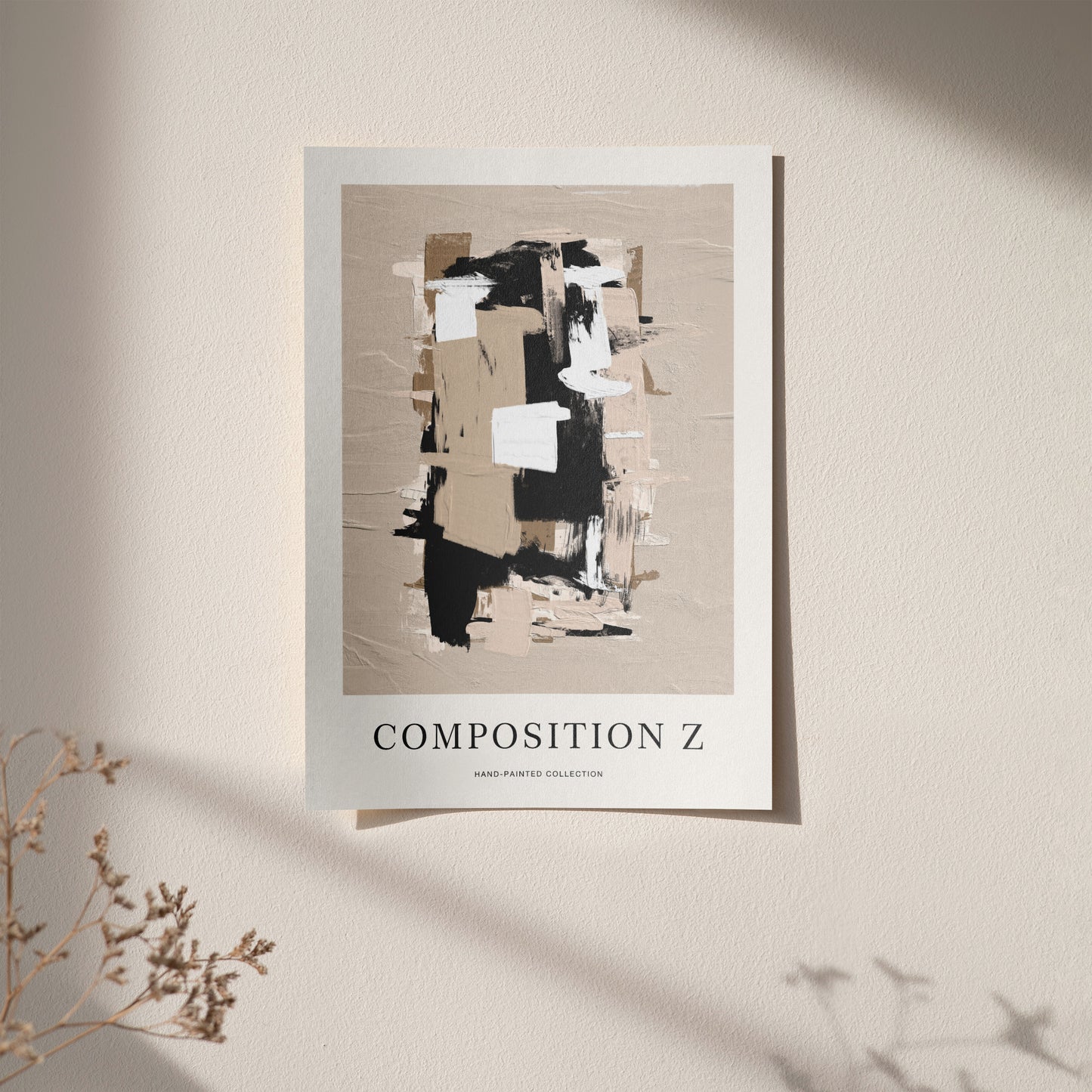 Composition Z Modern Abstract Poster