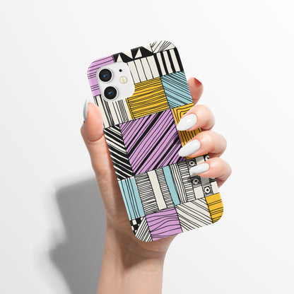 Abstract Modern Sketches iPhone Case