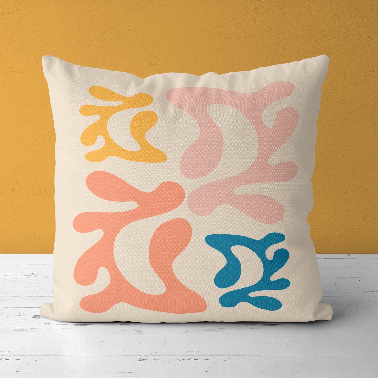 Colorful Composition Throw Pillow