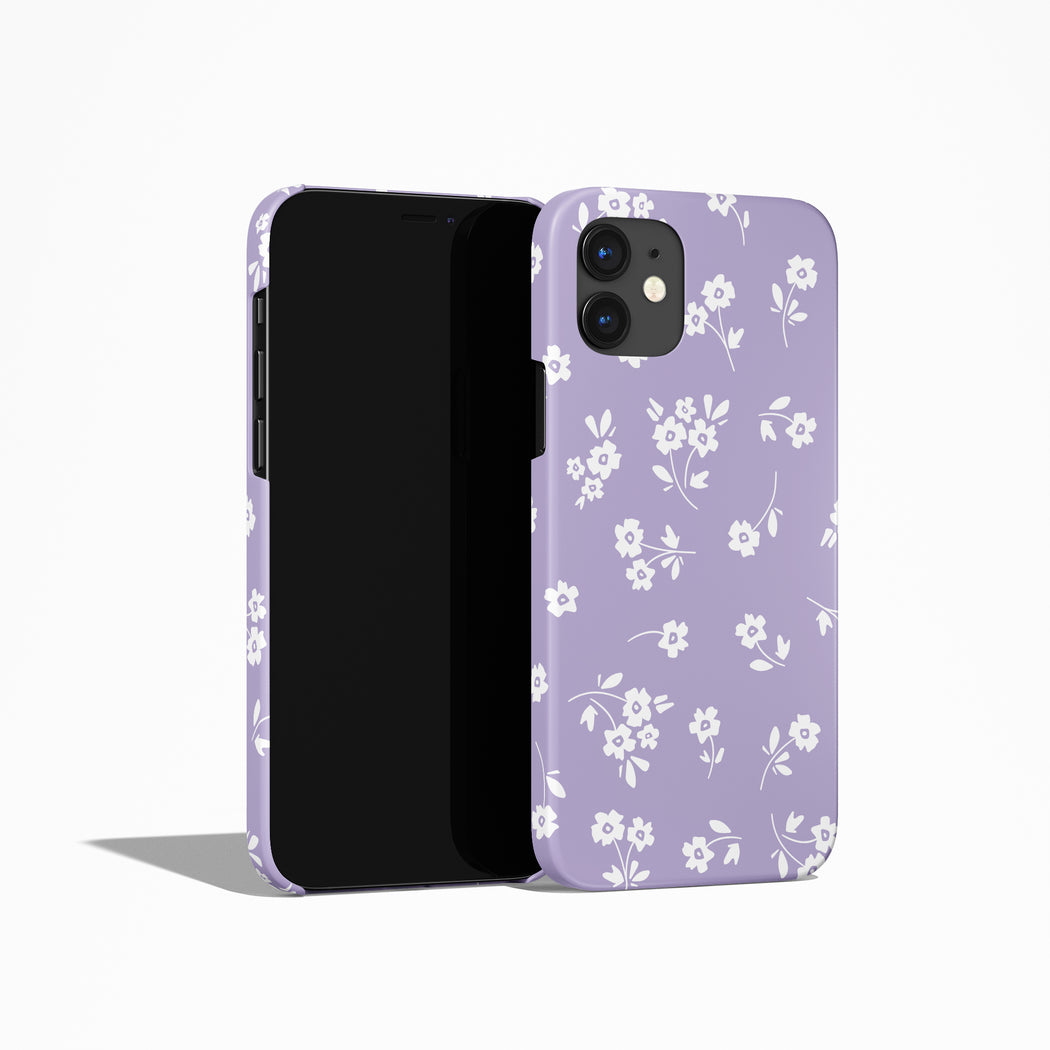 Purple Tiny Floral iPhone Case