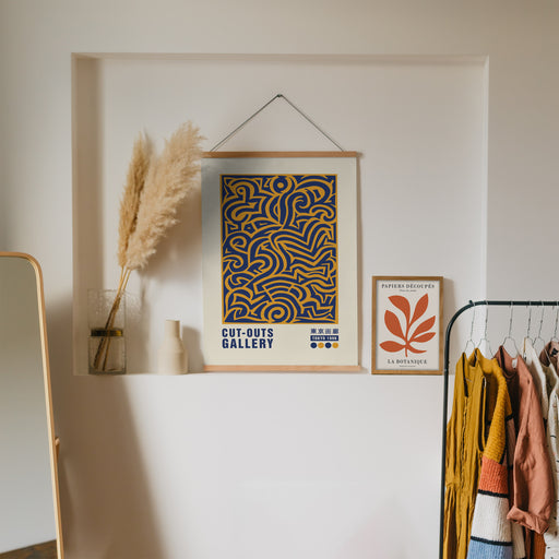 Abstract Cut Outs Poster