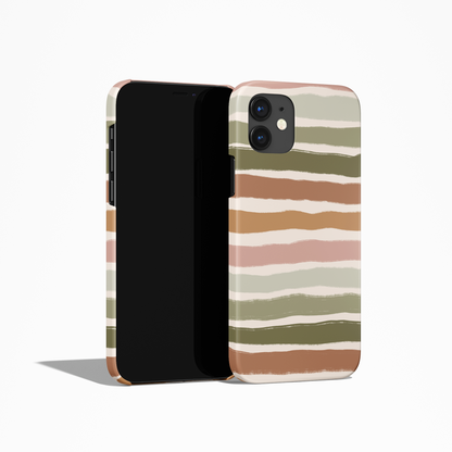 Boho Striped Aesthetic iPhone Case