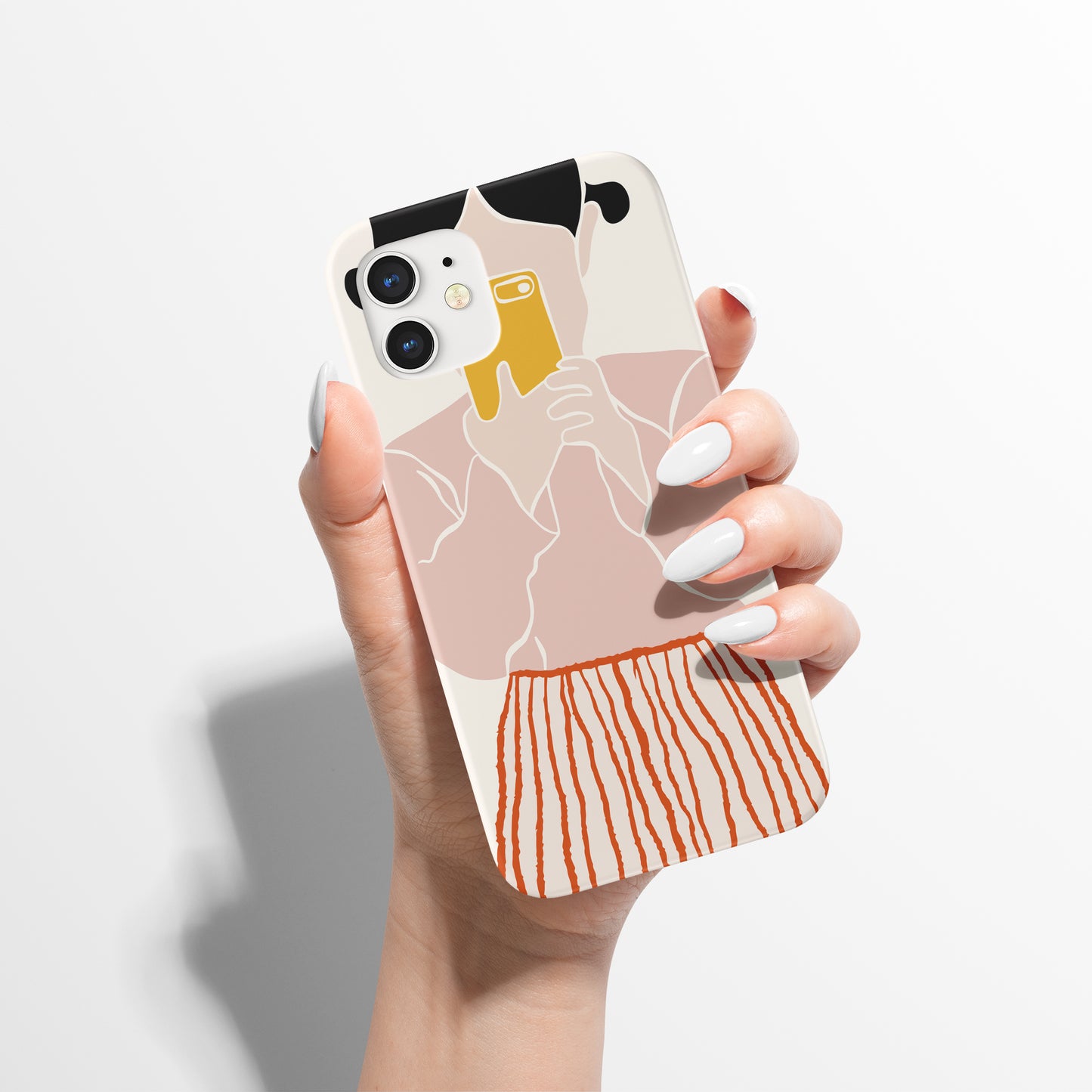 Cute Girl Handdrawn iPhone Case