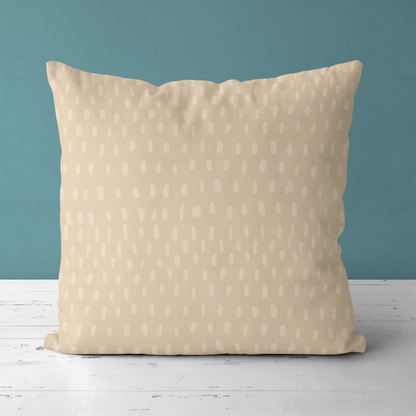 Delicate Beige Classic Pattern Throw Pillow