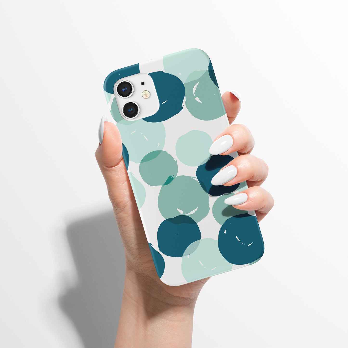 Mint Geometric Pattern iPhone Case