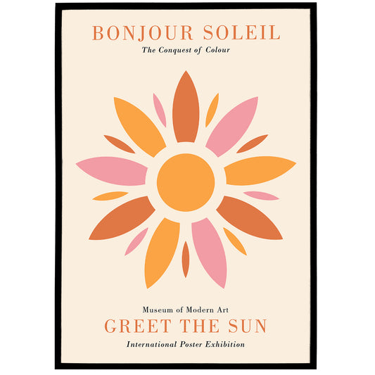 Greet The Sun - French Housewarming Poster