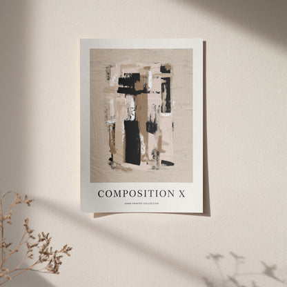 Composition X Modern Abstract Poster