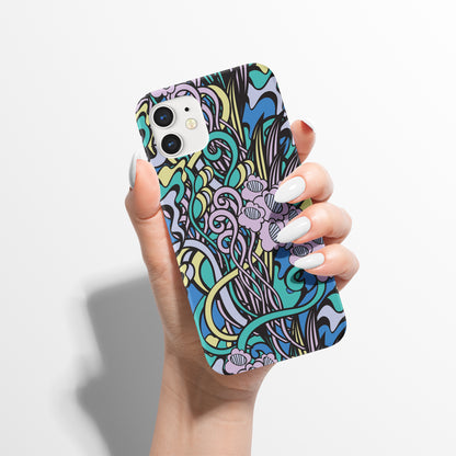 Art Nouveau Floral Pattern iPhone Case