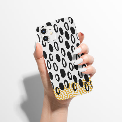 Mid Century Modern Ink Pattern iPhone Case