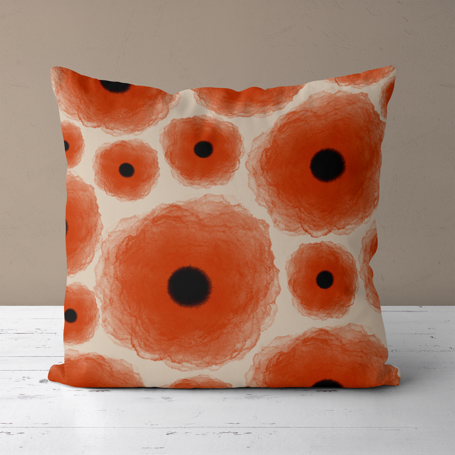 Poppy Flowers Floral For Mum Throw Pillow