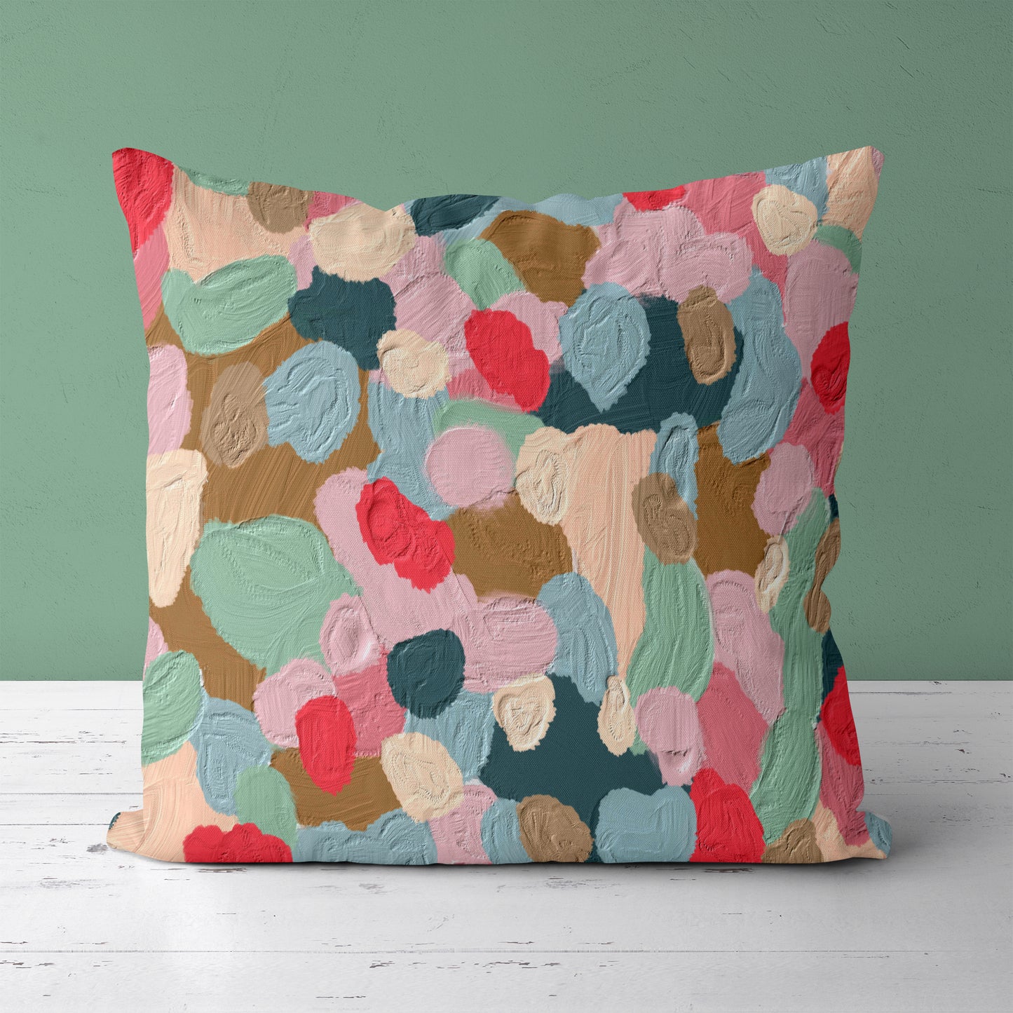 Colorful Acrylic Brushes Pillow