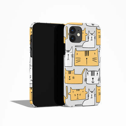 Funny Cartoon Cats Kity iPhone Case