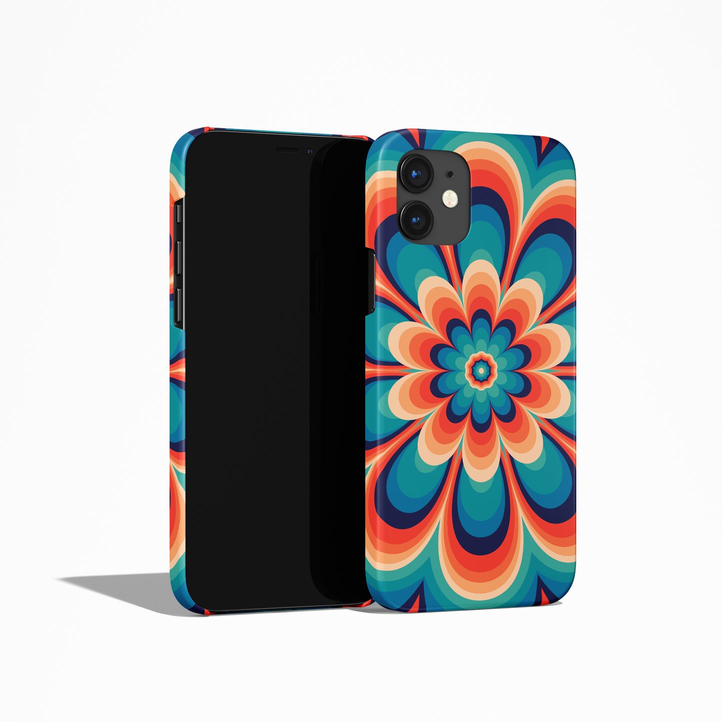 Psychodelic Colorful Flower iPhone Case