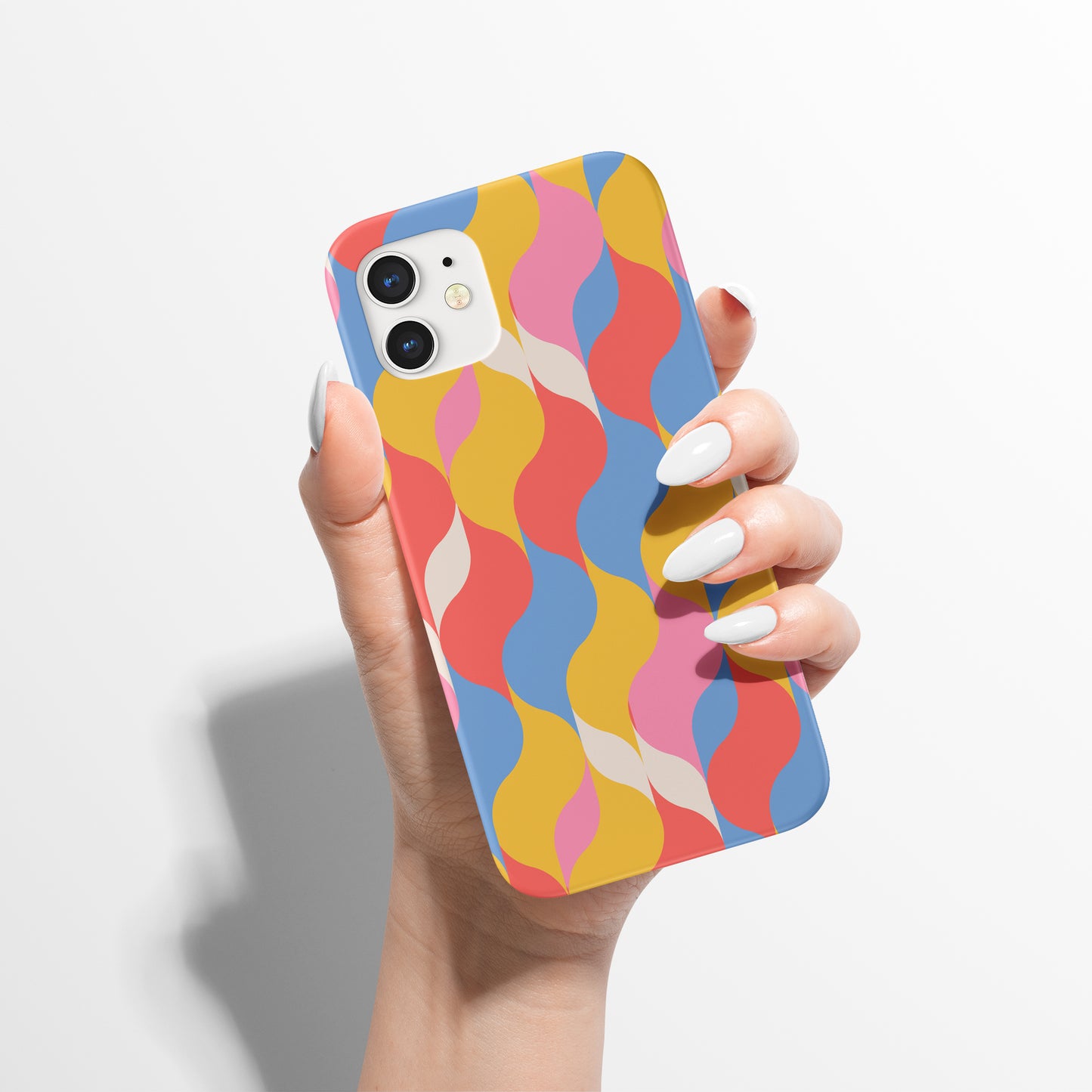 Colorful Abstract Retro 50s Pattern iPhone Case