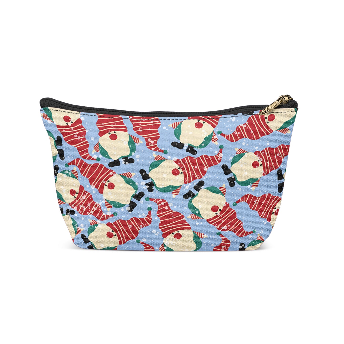 Funny Christmas Gnomes Pattern Makeup Bag