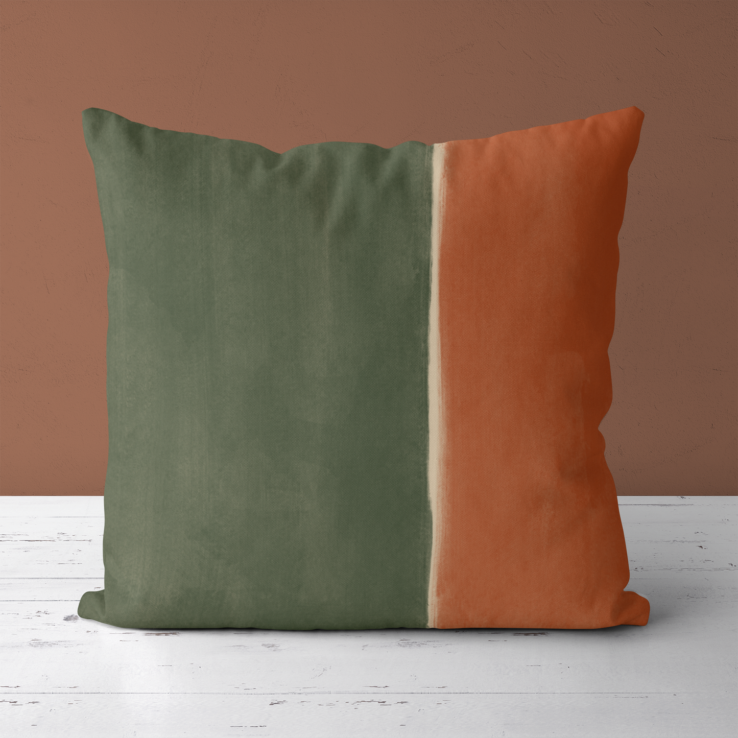 Modern Boho Abstract Color Blocks Throw Pillow