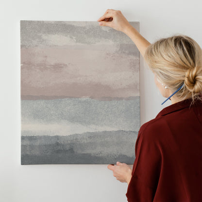 Nordic Landscape Painted Abstract Canvas Print