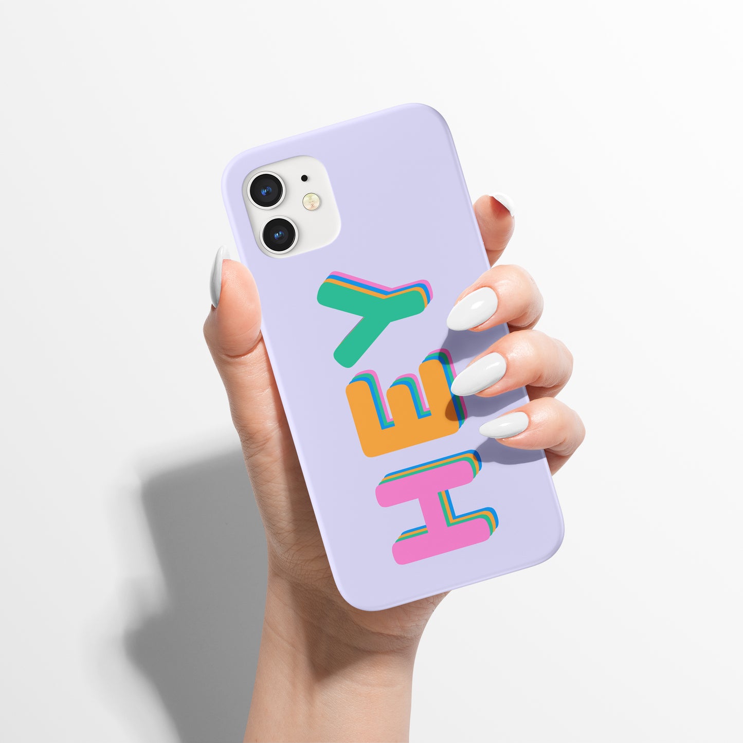 Hey Lettering Pastel iPhone Case