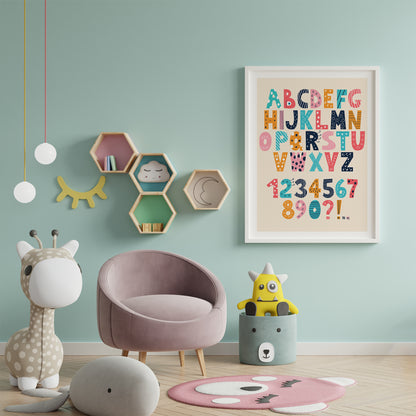 Colorful Alphabet Poster