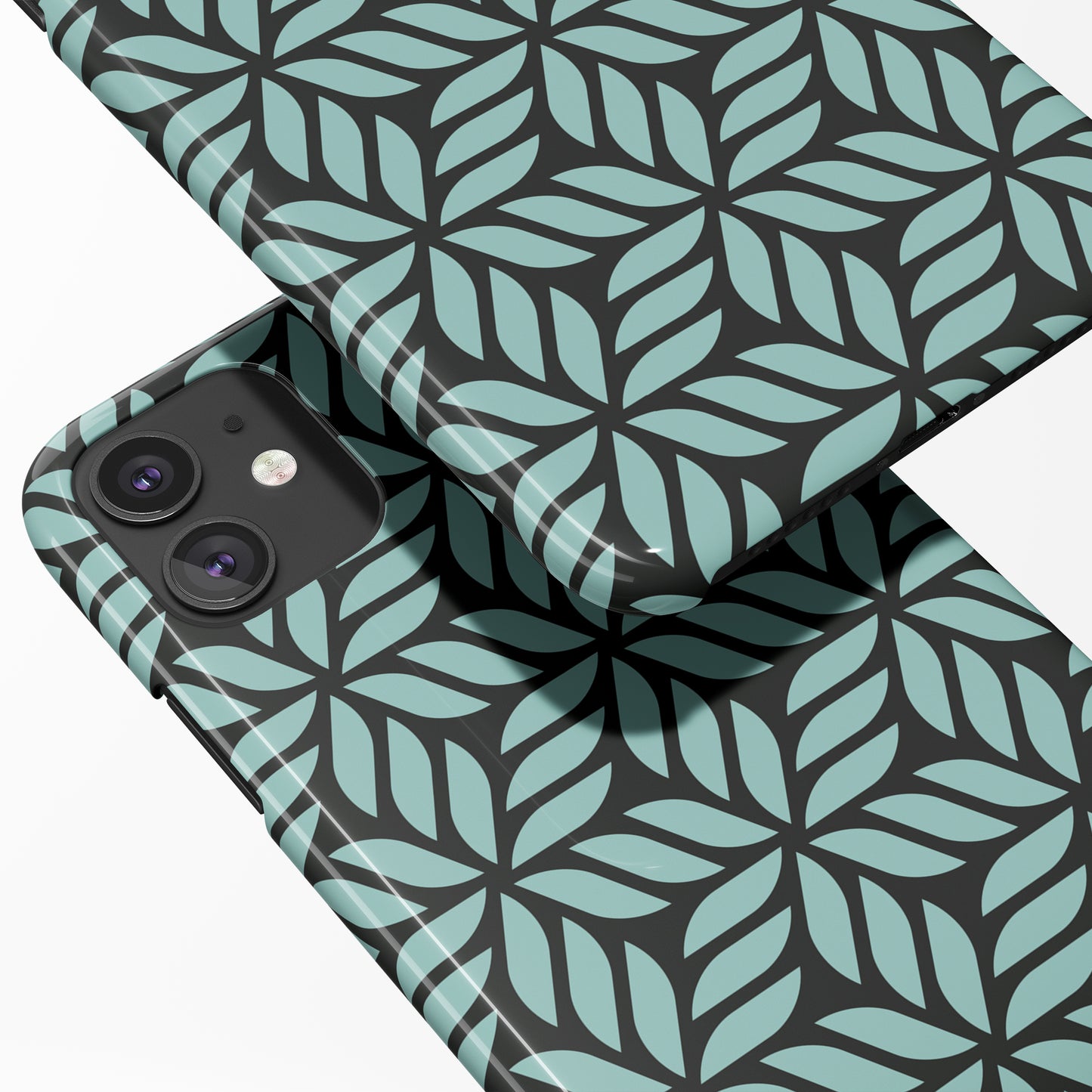 Geometric Flowers iPhone Case