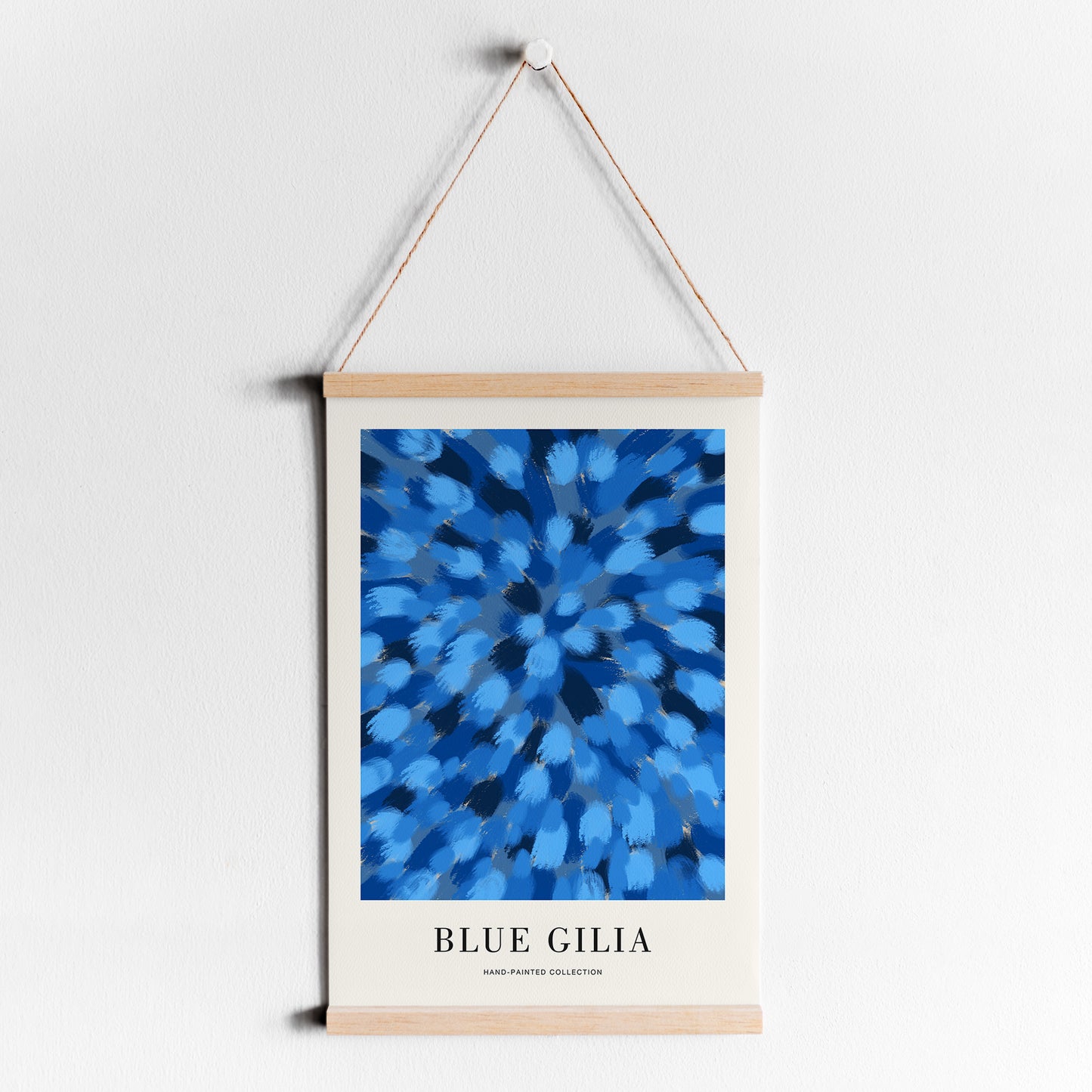 Blue Gilia Flower Abstract Poster