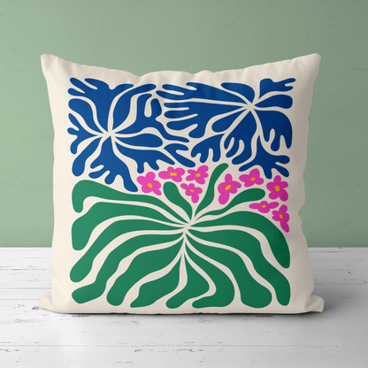 Tropical Nature Colorful Throw Pillow