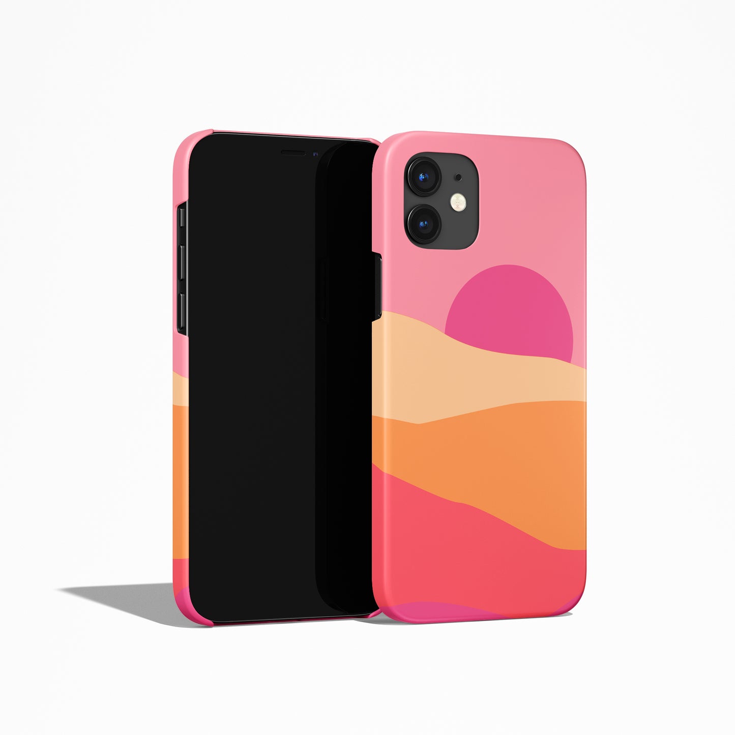 Pink Sunset Landscape iPhone Case