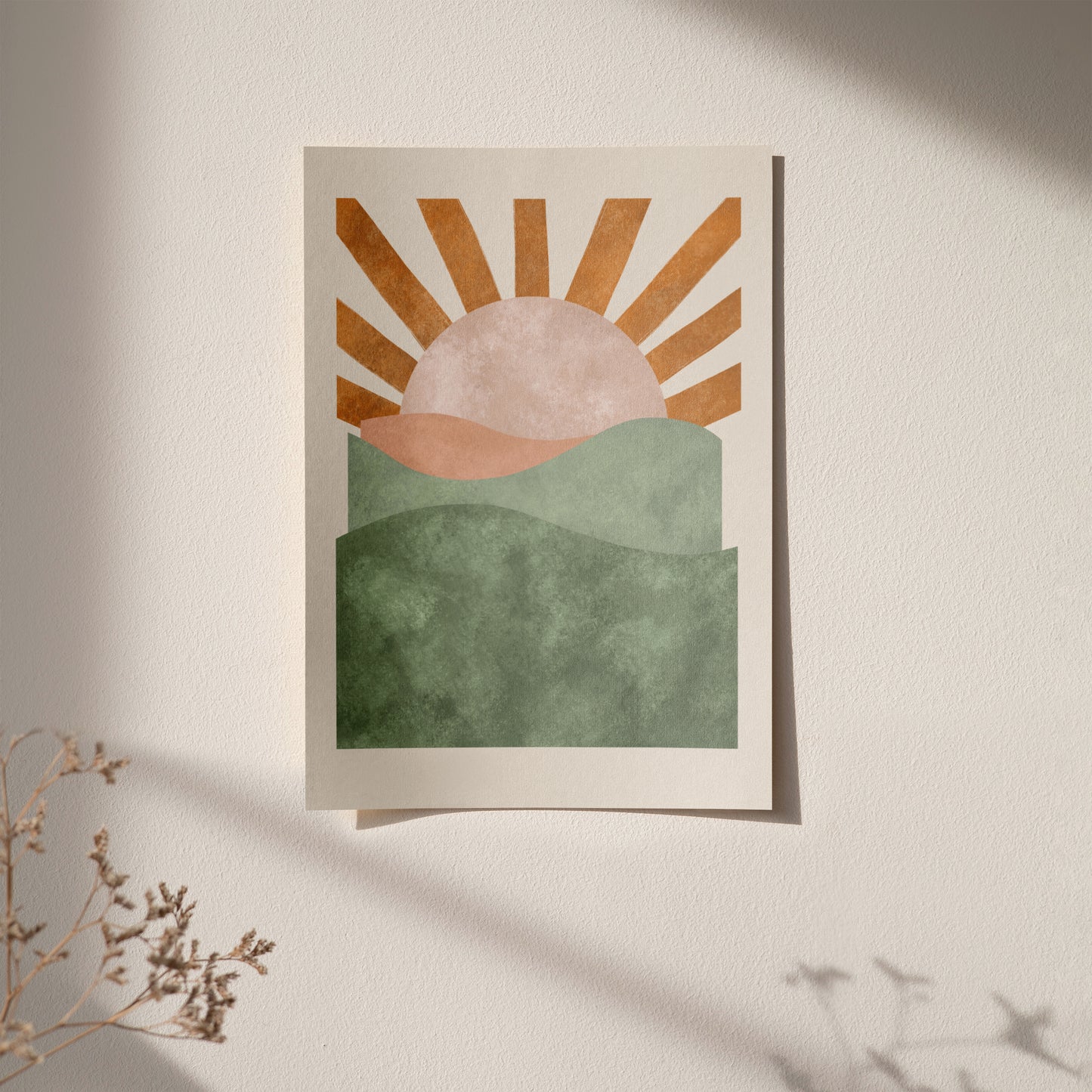 Painted Bohemian Sunset Poster