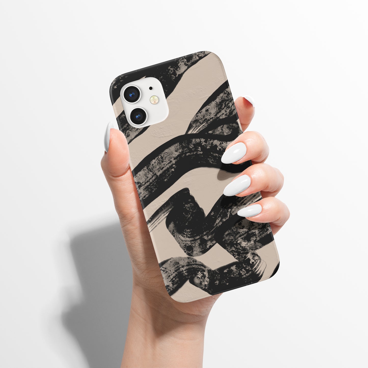 Abstract Black Ink Line iPhone Case