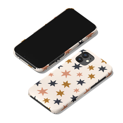 Boho Stars Beige iPhone Case