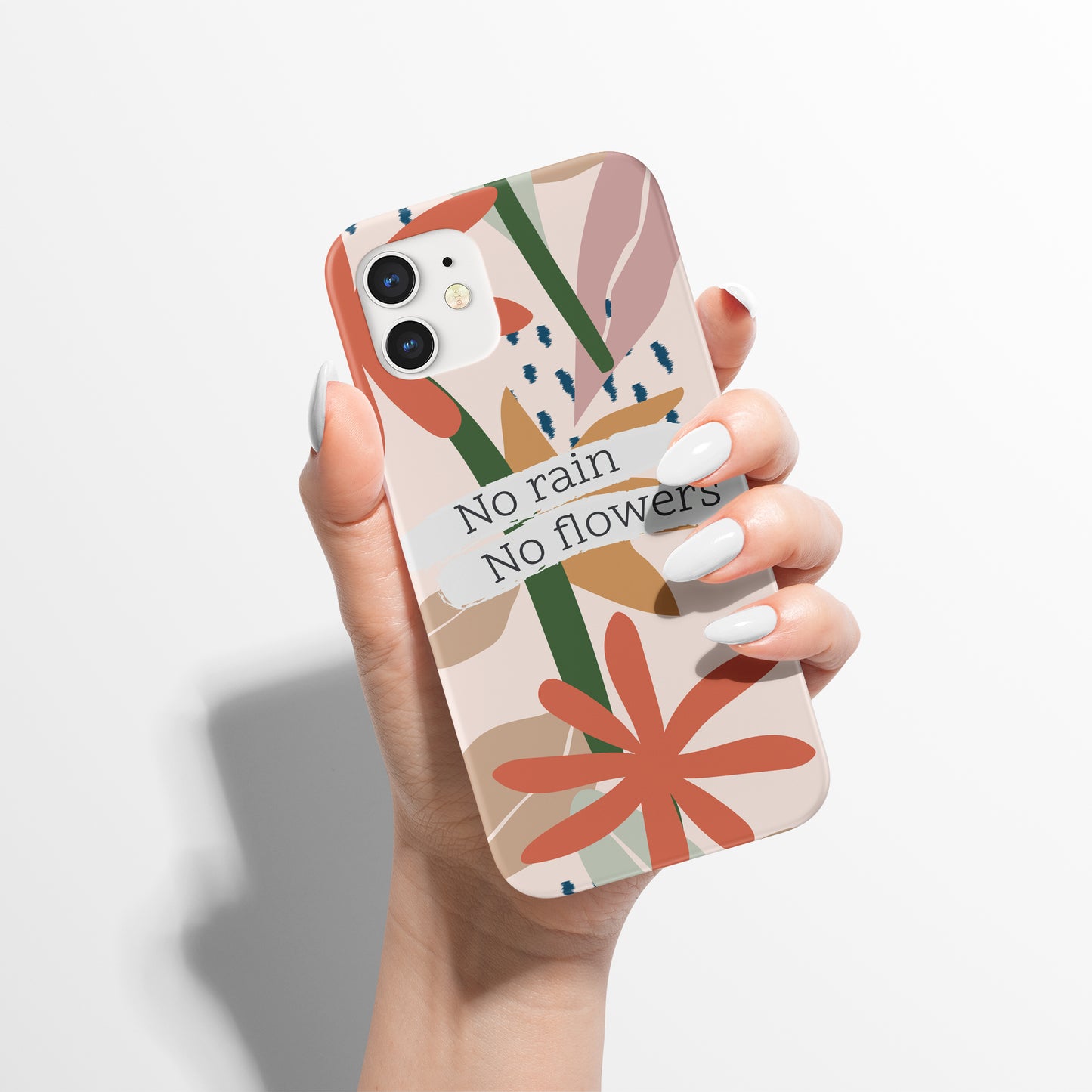 No Rain No Flowers iPhone Case