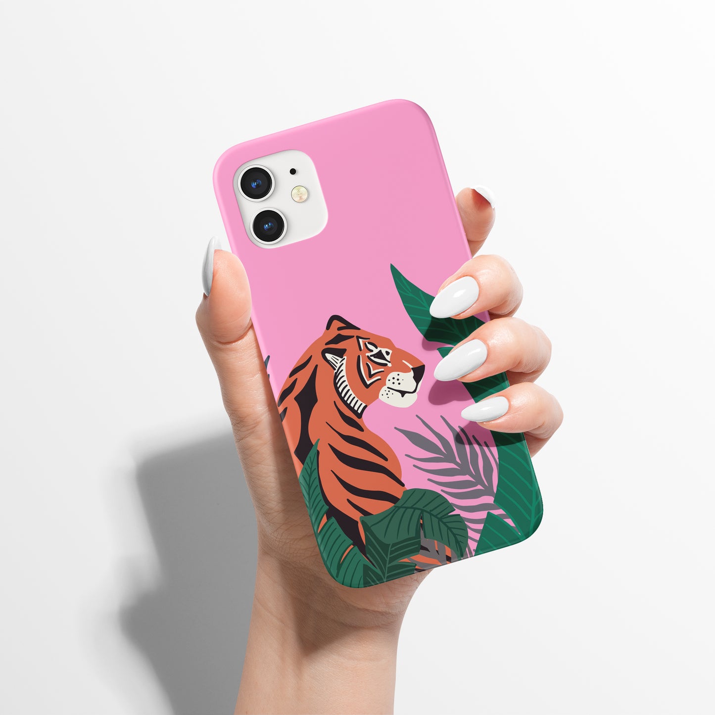 Pink Jungle Tiger iPhone Case