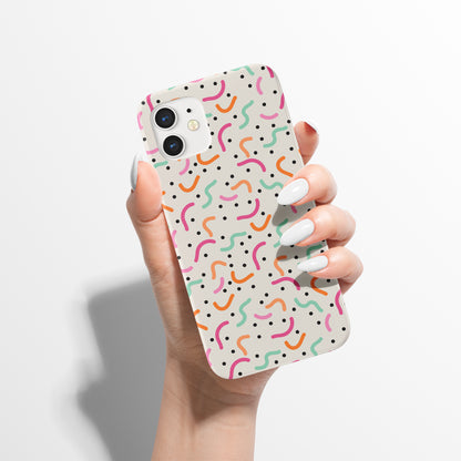 Mid Century Modern Dots iPhone Case