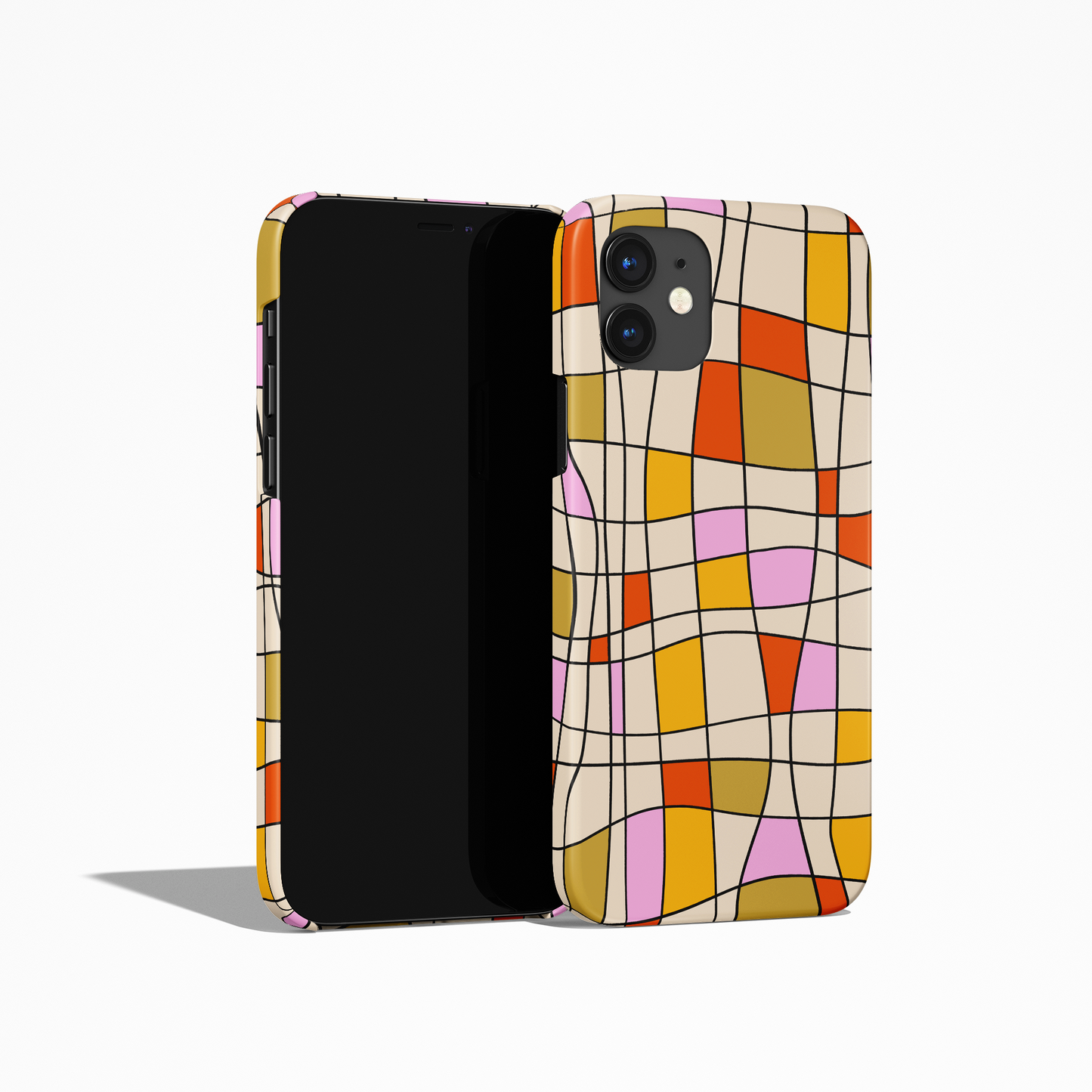 Mondrian Abstract Retro Pattern iPhone Case