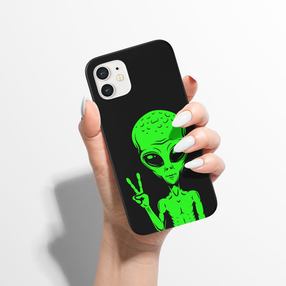 Green Alien Area 51 iPhone Case