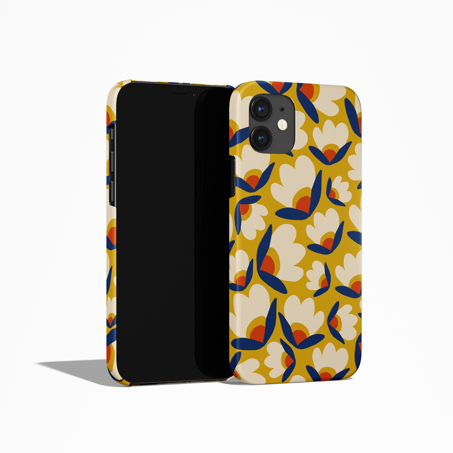 Retro 60s Flowers Pattern iPhone Case