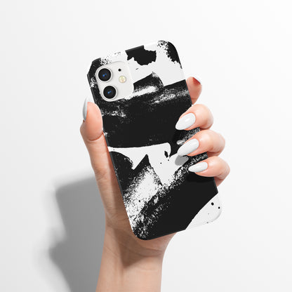 Black Abstract Ink iPhone Case