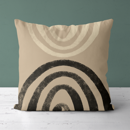 Rustic Rainbows Minimalist Throw Pillow