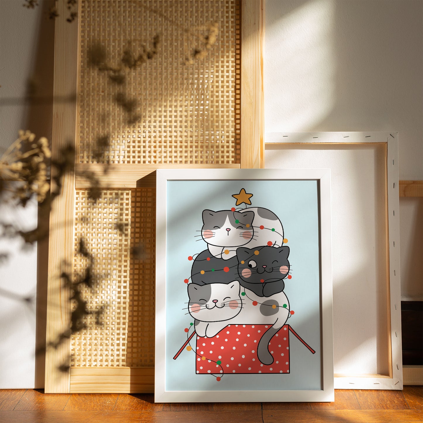 Christmas Cats Poster