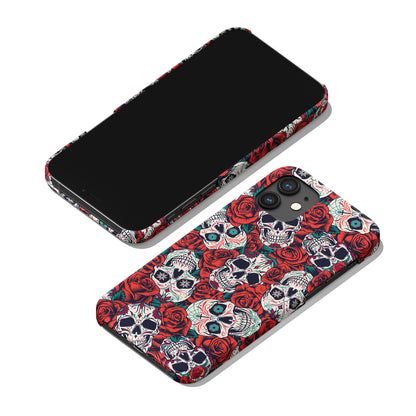 Skull Tattoo Rockabilly Pattern iPhone Case