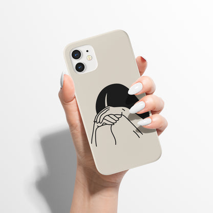 Aesthetic Lonely Girl iPhone Case