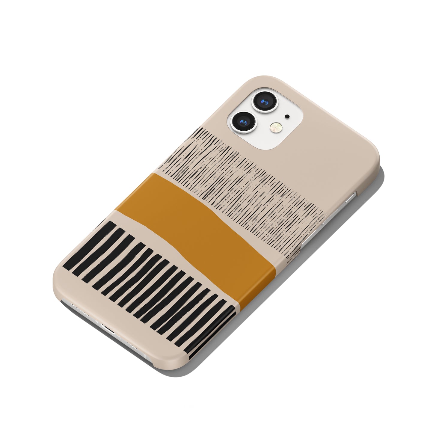 Mustard Mid Century Modern iPhone Case