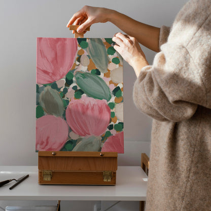 Le Jardin Hand Painted Canvas Print